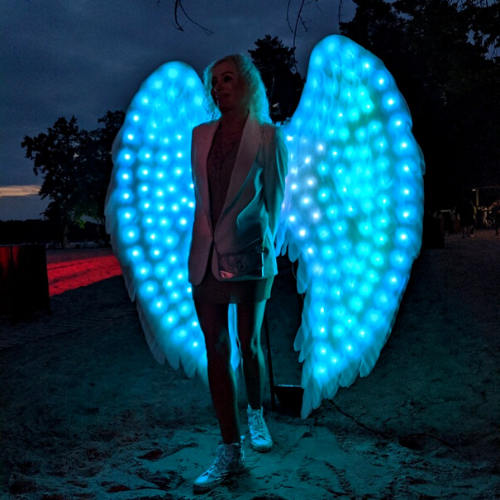 Large LED Angel’s Wings on a stand by ETEREshop