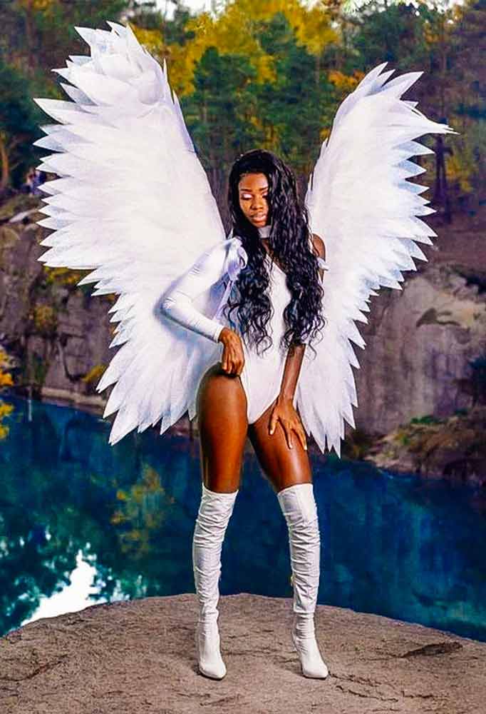 Woman angel costume idea