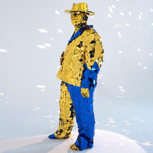 mirror-man-with-broken-mirrors-yellow-blue