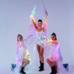 LED light up Belly dance Isis Wings for performances