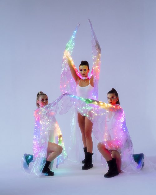 LED light up Belly dance Isis Wings for performances
