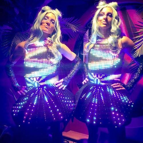 A sexy Light up dress for masquerade party