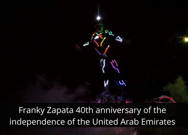 Franky Zapata 40th anniversary of the independence of the United Arab Emirates