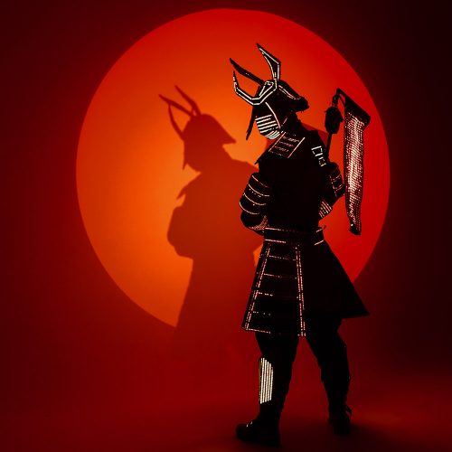 LED-cosplay-samurai costume