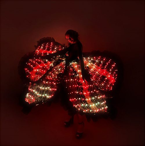 Large Light up Flower Dance Costume for Performances and Events
