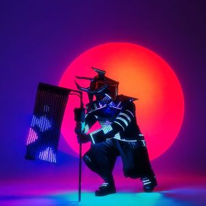 Light-up-Cosplay-samurai-outfit-for-artists