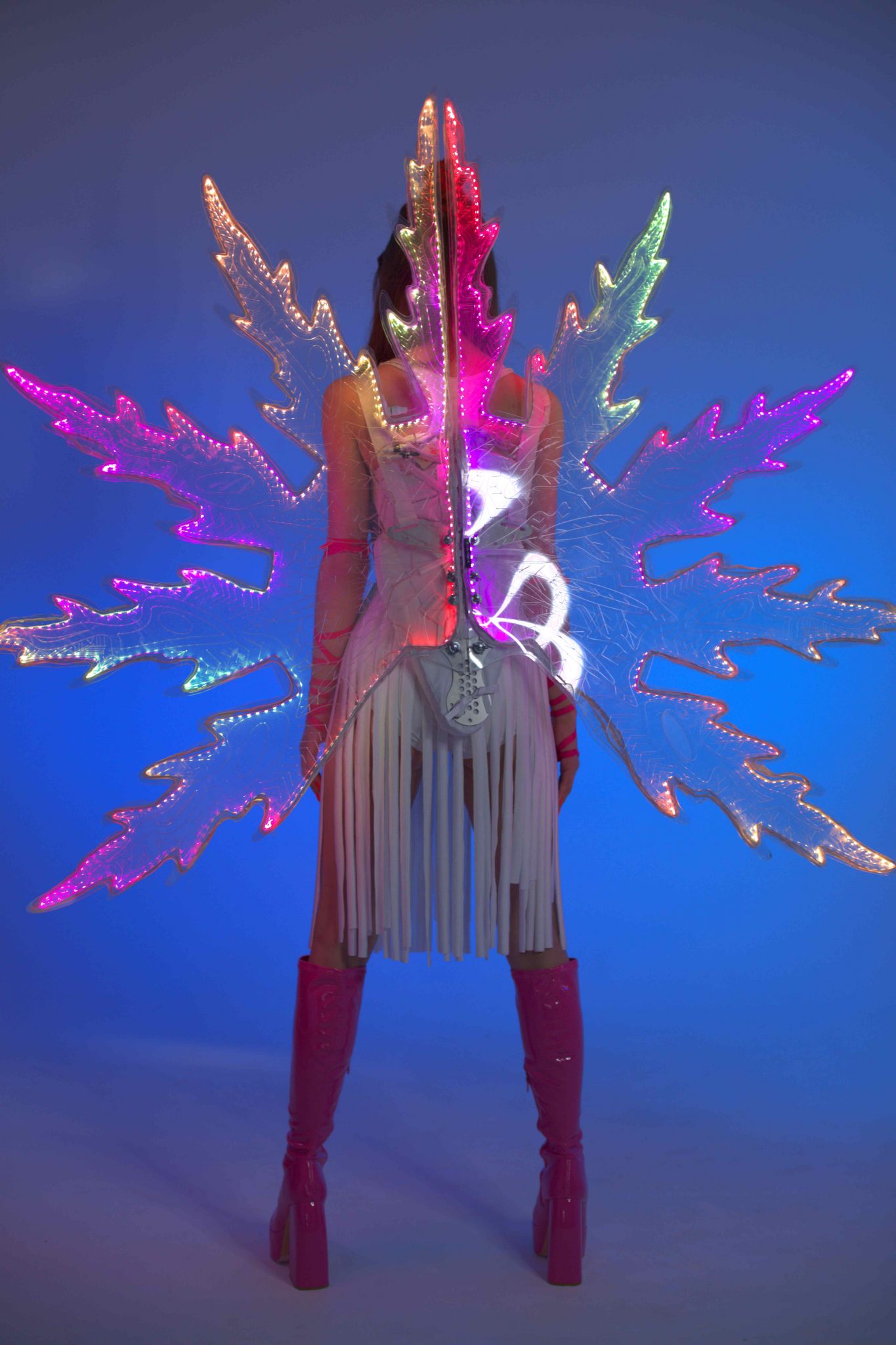 LED light up Wings Costume for Adults by