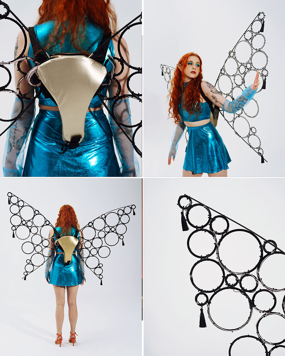 Mirror Butterfly Wings Costume for adults - by ETERESHOP
