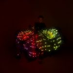 led flower costume for performances