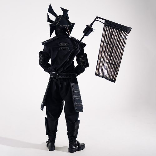 led-samurai-costume-for-circus-back view