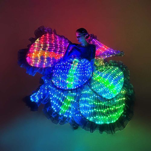 light up flower dress for adult