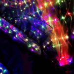 rainbow effect on led flower dress for adults