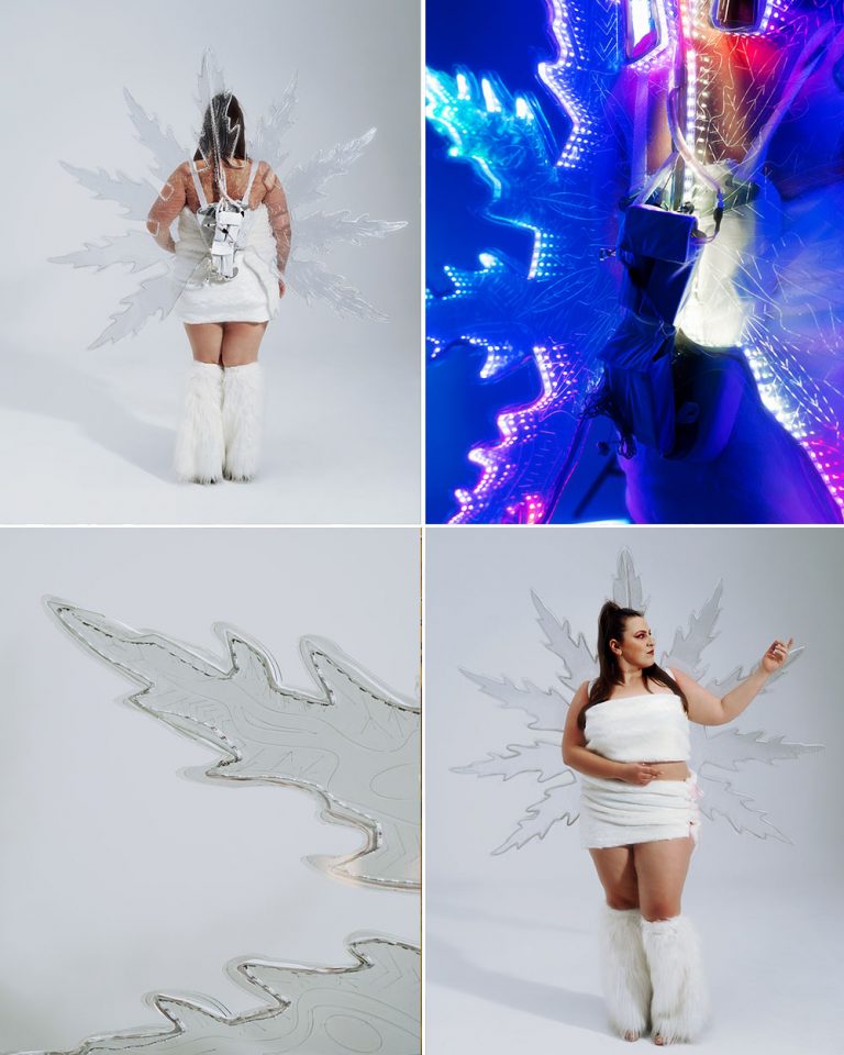 LED light up Wings Costume for Adults by