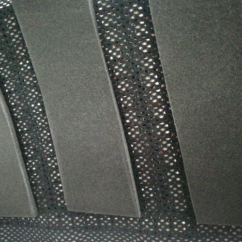 LED elements of Samurai costume camouflaged with black mesh