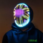 LED mask glows with dark