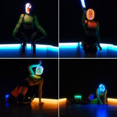 LED High Density Screen light up Rave DJ Mask - by ETERESHOP