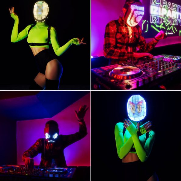 LED Light Up Gas Mask Rave