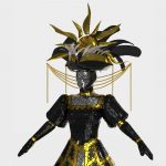 masquerade-mirror-dress-with-a-headdress
