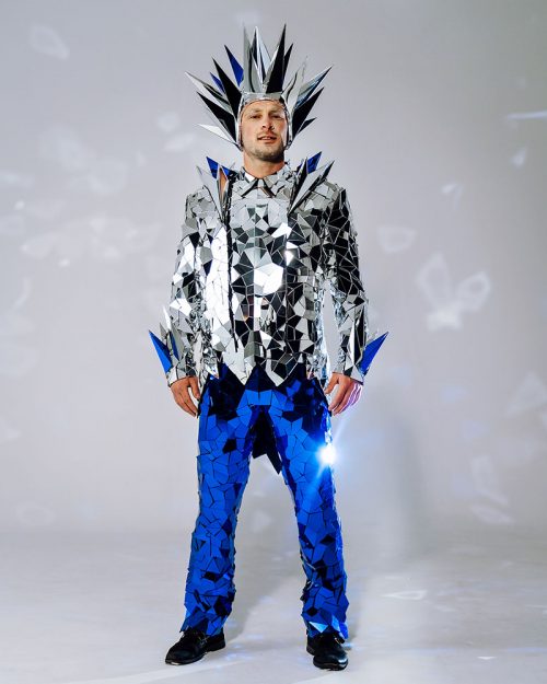 mirror man king costume