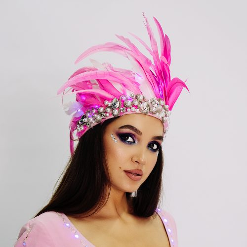 pink-crown-with-feathers-for-flamingo costume