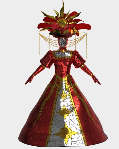 unusual-masquerade-dress-with-broken-glass-for-the-festival
