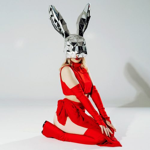 3d-mirror-rabbit-mask-for-the-festival
