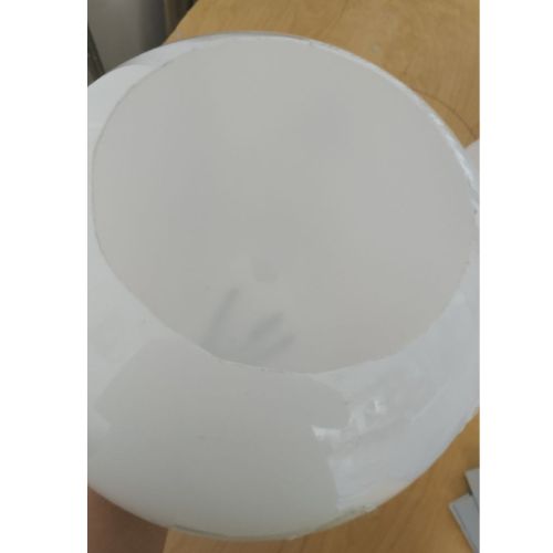 LED helmet plastic sphere with a 23mm hole