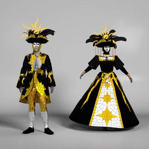 Masquerade Mirror Costumes Set