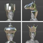 Mirror hats in the form of chess pieces to Order