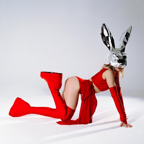 mirror-rabbit-on-the-face mask