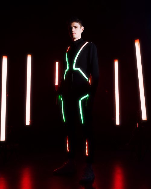 LED Men's Gymnastics Costume