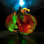 big flower costume glows in the dark