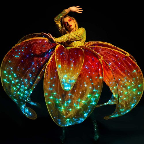 stage adult luminous flower costume