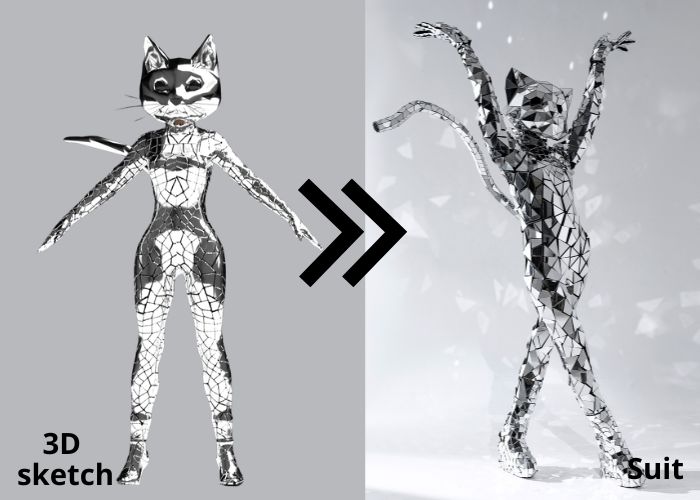 stage-mirror-cat-costume-with-3d-mask