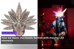 How we made a Programmable Light up Helmet out of LED boards – by ETEREshop