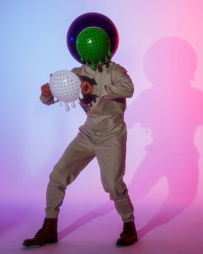 Led Lights Helmet “Leaking Eye" by