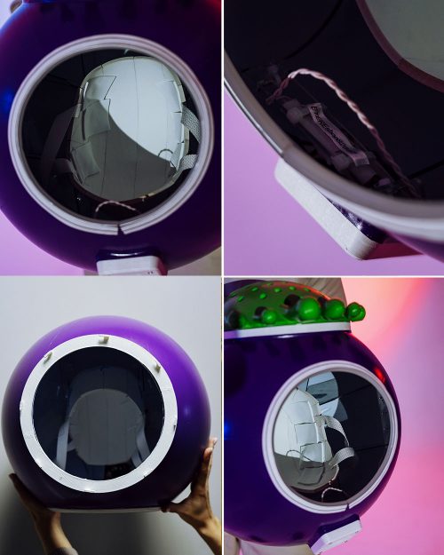 details of the-custom-LED-helmet