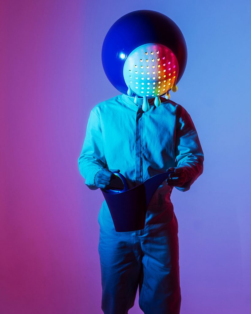 Led Lights Helmet “Leaking Eye" by