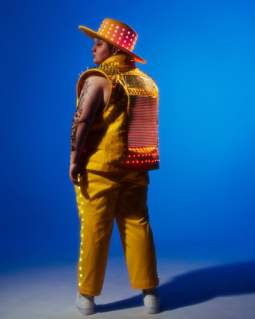 Rave Bright Men's Costume glowing in the dark - by ETERESHOP