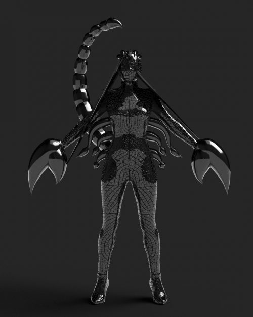 3d model of a scorpion costume for adults