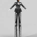 3d model of a stilt suit