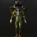 3d model snake costume