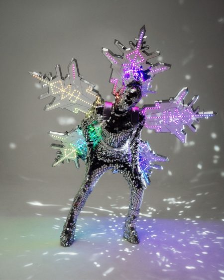 Mirror-LED-Snowflake-Costume-for-Mask-Singer-France-2023