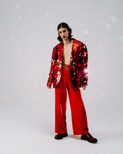 men's-shiny-red-jacket