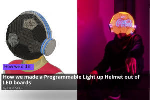 How we made the kinetic helmet with moving LED elements – by ETERESHOP