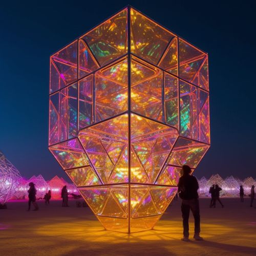 Large-scale LED sculptures