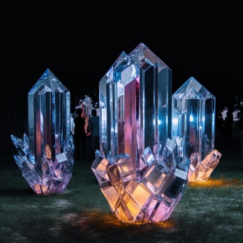 crystal mirror festival art installation
