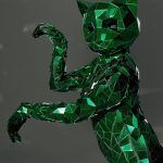 green-mirror-cat suit