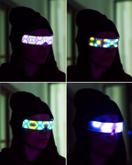 led party glasses