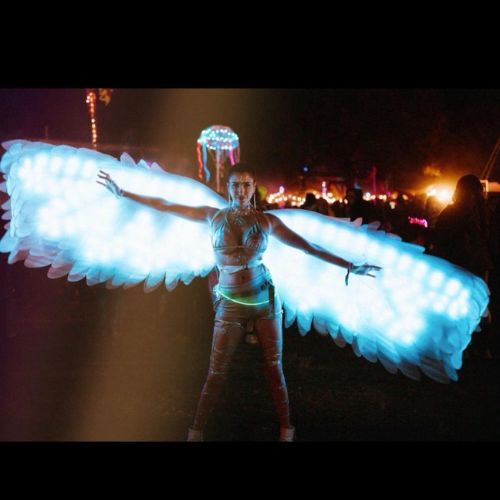 festival light up wings outfit